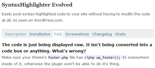 SyntaxHighlighter-FAQ